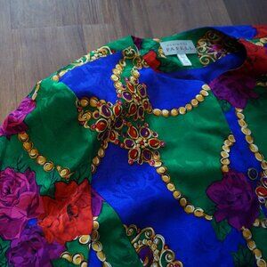 Multi Color Vintage Silk Top